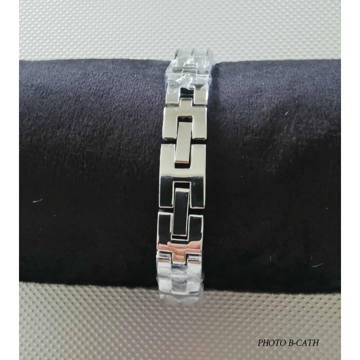 Montre Lutetia (Garantie 2 ans) montre Femme cadran bleu nuit avec boîtier et bracelet métal argenté