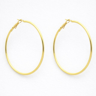 Créoles en acier inoxydable 70 mm