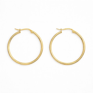 Créoles fines acier 30mm