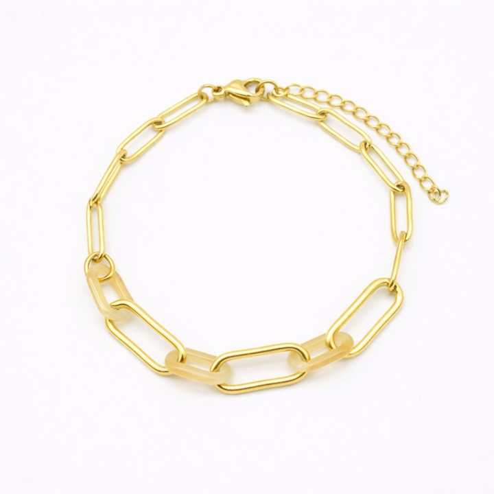 Bracelet chaîne en acier inoxydable