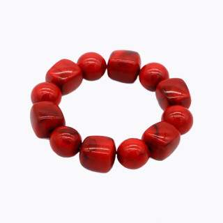 Bracelet élastique avec des perles acryliques