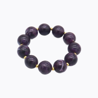 Bracelet élastique fabriqué en acier inoxydable de haute qualité et orné de perles acryliques