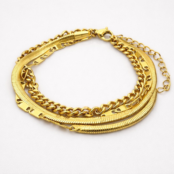 Bracelet Femme en acier inoxydable, très belle finition