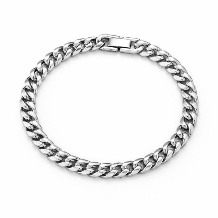 Bracelet Homme Cuban en Acier Inoxydable