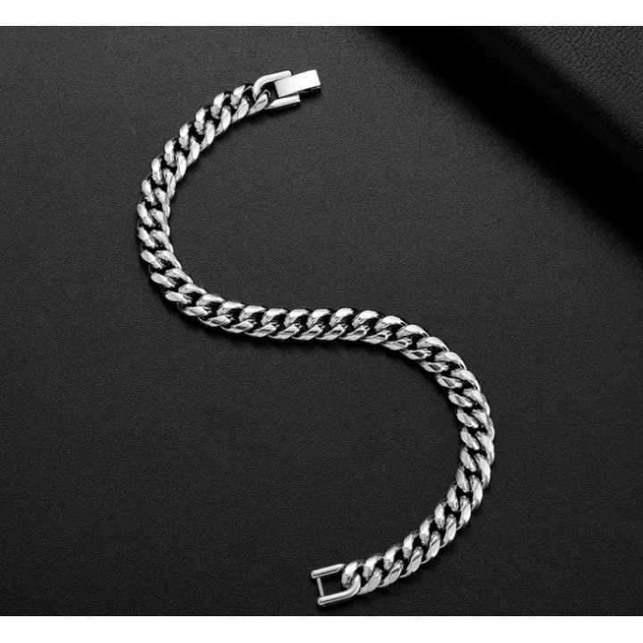 Bracelet Homme Cuban en Acier Inoxydable