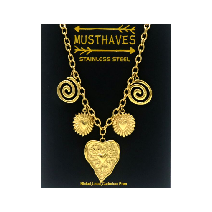 collier en acier Inoxydable avec breloques, élégance et polyvalence