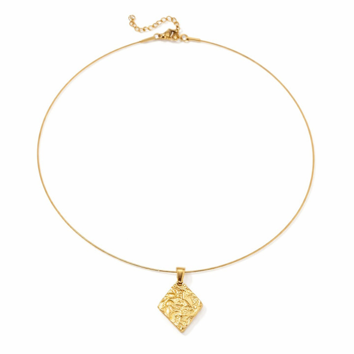 Collier femme en acier inoxydable, élégant