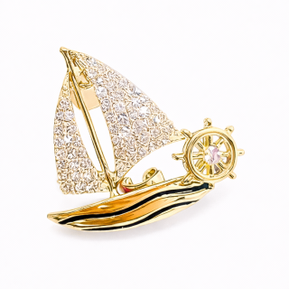 Broche voilier 23 mm X 23 mm