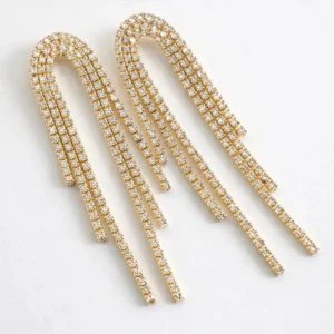 Boucles d'oreilles avec strass