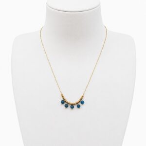 Collier avec Perles Bleues turquoises