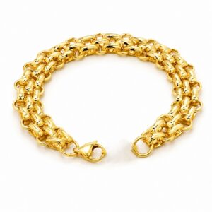 Bracelet Chaine doré et élégant en acier inoxydable
