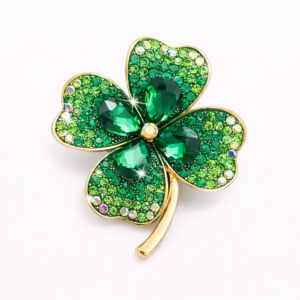 Broche Trèfle avec Strass